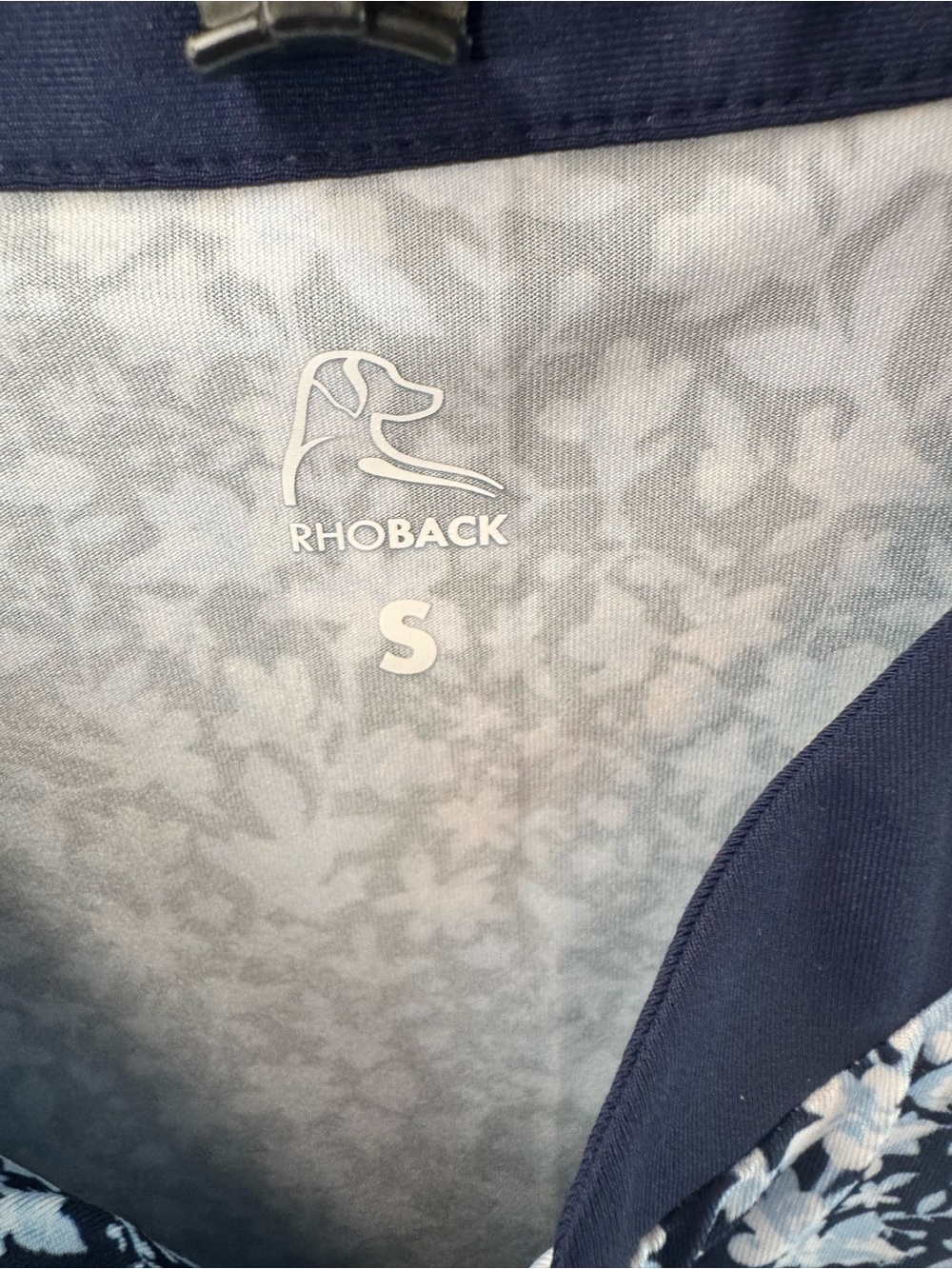 Rhoback x Chessie Sales Floral Sleeveless Quarter Zip Golf Top Womens Small - Picture 3 of 5